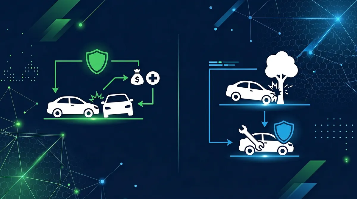 Ilustracja edukacyjna: pojęcie odpowiedzialności cywilnej w polisie auta